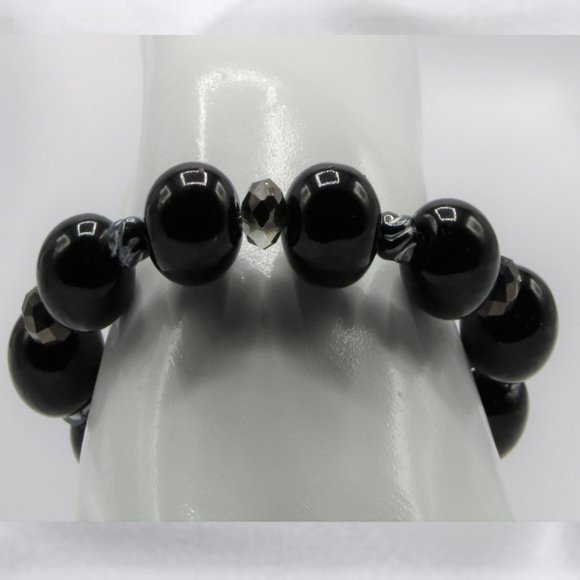 THE EMPRESS In BLACK Beaded Jewelry Set - Picture 7 of 7